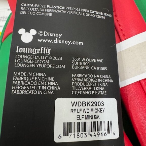 Disney Christmas 2025 Lil Rin Rin Plush Badge Red New